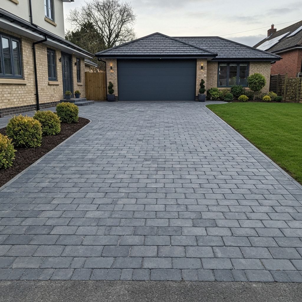 Professional driveway paving